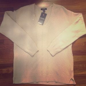 Chaps Sweater | Cream with Sparkles